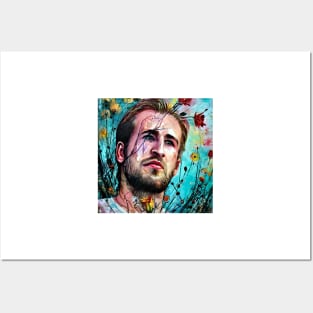 Portrait of Harry  Kane Posters and Art